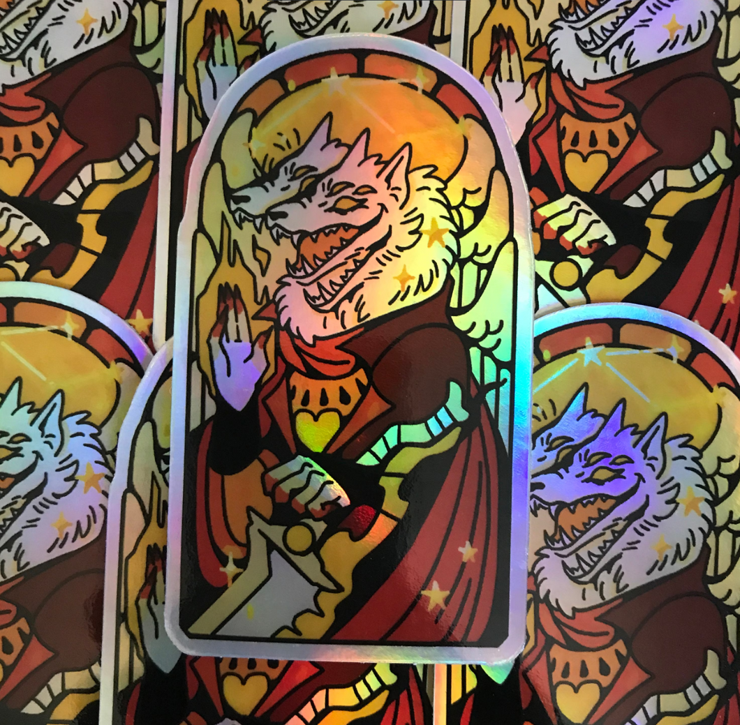 Archangel Samiel Holographic Sticker