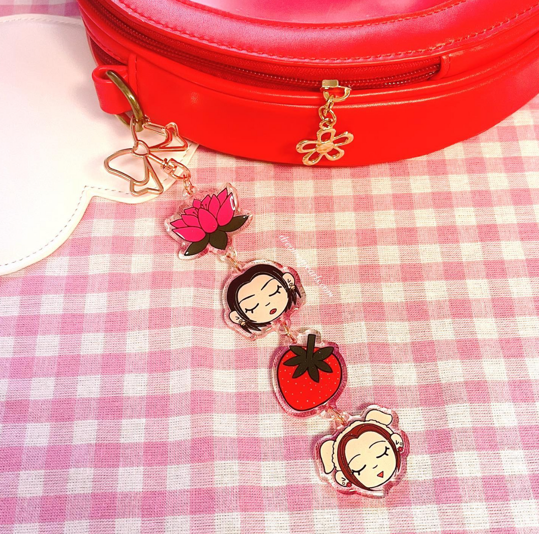 Nana Cherry Blossm x Strawberry x Hachi Chain Charm