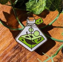 Load image into Gallery viewer, Green Leaf Tea Vitality Potion Enamel Pin
