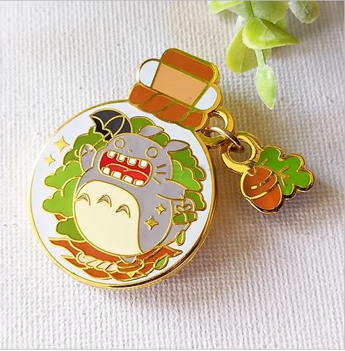 Roaring Totoro Forest Guardian Enamel Pin