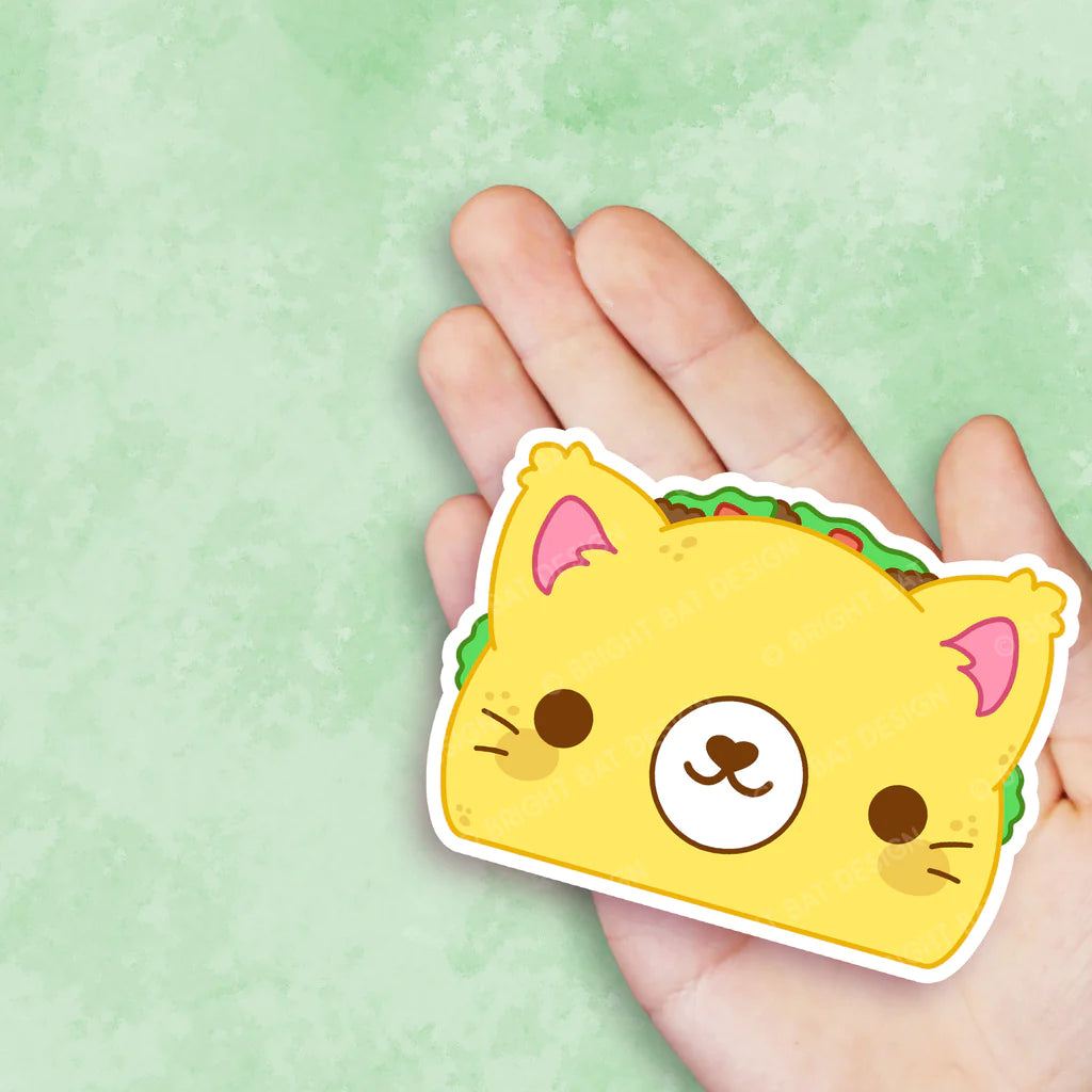 Taco Cat Vinyl Sticker - Limited Edition