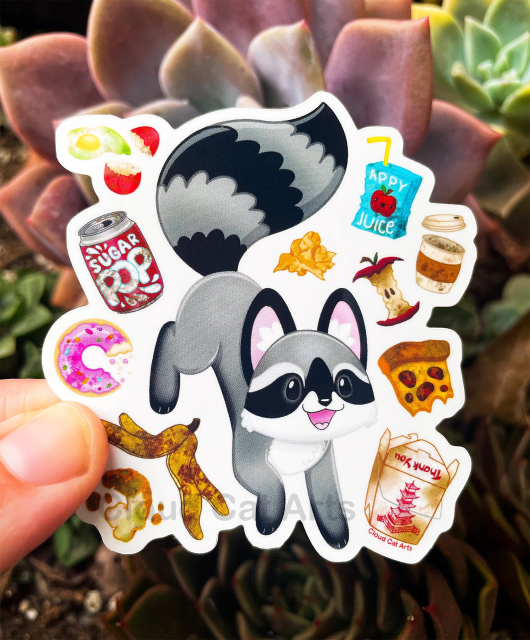 Trash Panda - Garbage Raccoon - Vinyl Sticker