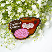 Load image into Gallery viewer, Cafecito &amp; Conchas 3&quot; Sticker
