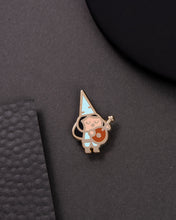Load image into Gallery viewer, Gnome Bard Enamel Pin
