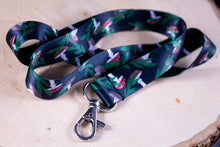 Load image into Gallery viewer, Mushroom and Fern Lanyard with Lobster Clasp Cottage Core Witchy Aesthetic Amanita Mushroom, Boletus Edulis Mushroom

