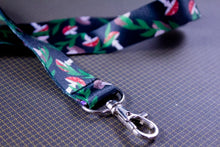 Load image into Gallery viewer, Mushroom and Fern Lanyard with Lobster Clasp Cottage Core Witchy Aesthetic Amanita Mushroom, Boletus Edulis Mushroom
