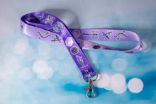 Load image into Gallery viewer, DND Lanyard with Lobster Clasp Mage Warrior Rogue D20 Dungeons and Dragons Dice Tome Daggers
