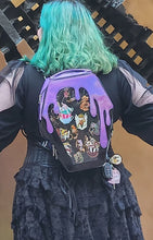 Load image into Gallery viewer, Drippy Coffin Ita Bag Glitter Vinyl Gothic Goth Back Pack
