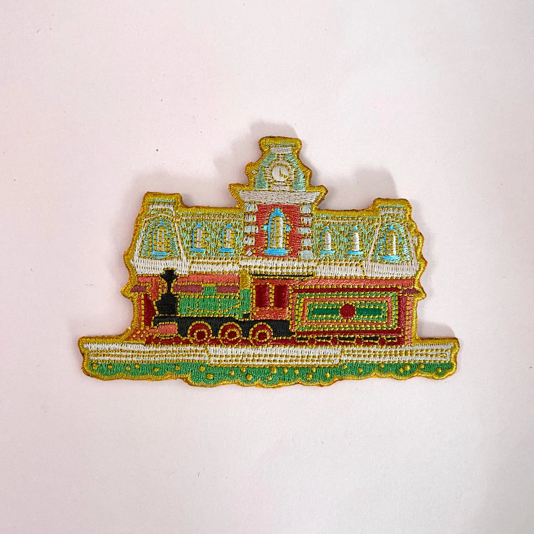 Main Street Train Station Iron-On Patch