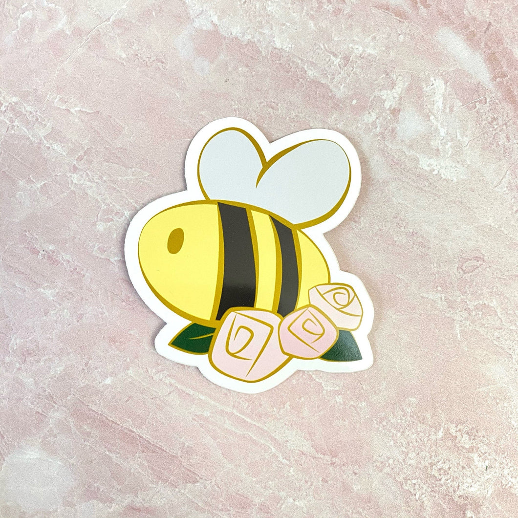 Flower Bee Sticker