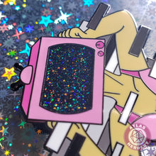 Load image into Gallery viewer, TV Head Monster Girl - 2.5&quot; Enamel Pin
