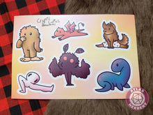 Load image into Gallery viewer, Cryptid Cuties Sticker Sheet - 4x6 Vinyl Sticker Sheet
