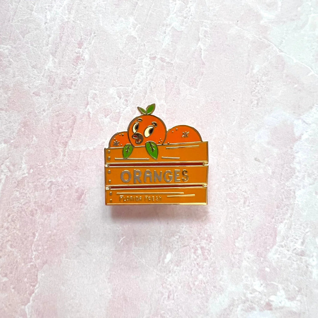 Orange Bird Pin