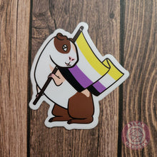 Load image into Gallery viewer, Pride Guinea Pig Pride Flag - 3&quot; Waterproof Vinyl Sticker
