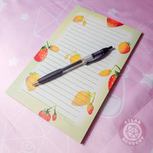 Load image into Gallery viewer, Large Strawberry Notepad - 8.5in x 5.5in Non-Sticky Tear-Away Memo Notepad 50 Pages - Grocery, Shopping, To-Do List
