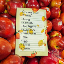 Load image into Gallery viewer, Large Strawberry Notepad - 8.5in x 5.5in Non-Sticky Tear-Away Memo Notepad 50 Pages - Grocery, Shopping, To-Do List
