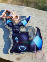 Load image into Gallery viewer, Fairy, Psychic + Midnight Evolution Kitties Acrylic Charm - 2.5&quot; Double Sided Holographic Acrylic Keychain
