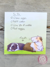 Load image into Gallery viewer, Guinea Pig Small Notepad - 4in x 4in Non-Sticky Tear-Away Memo Notepad 50 Pages
