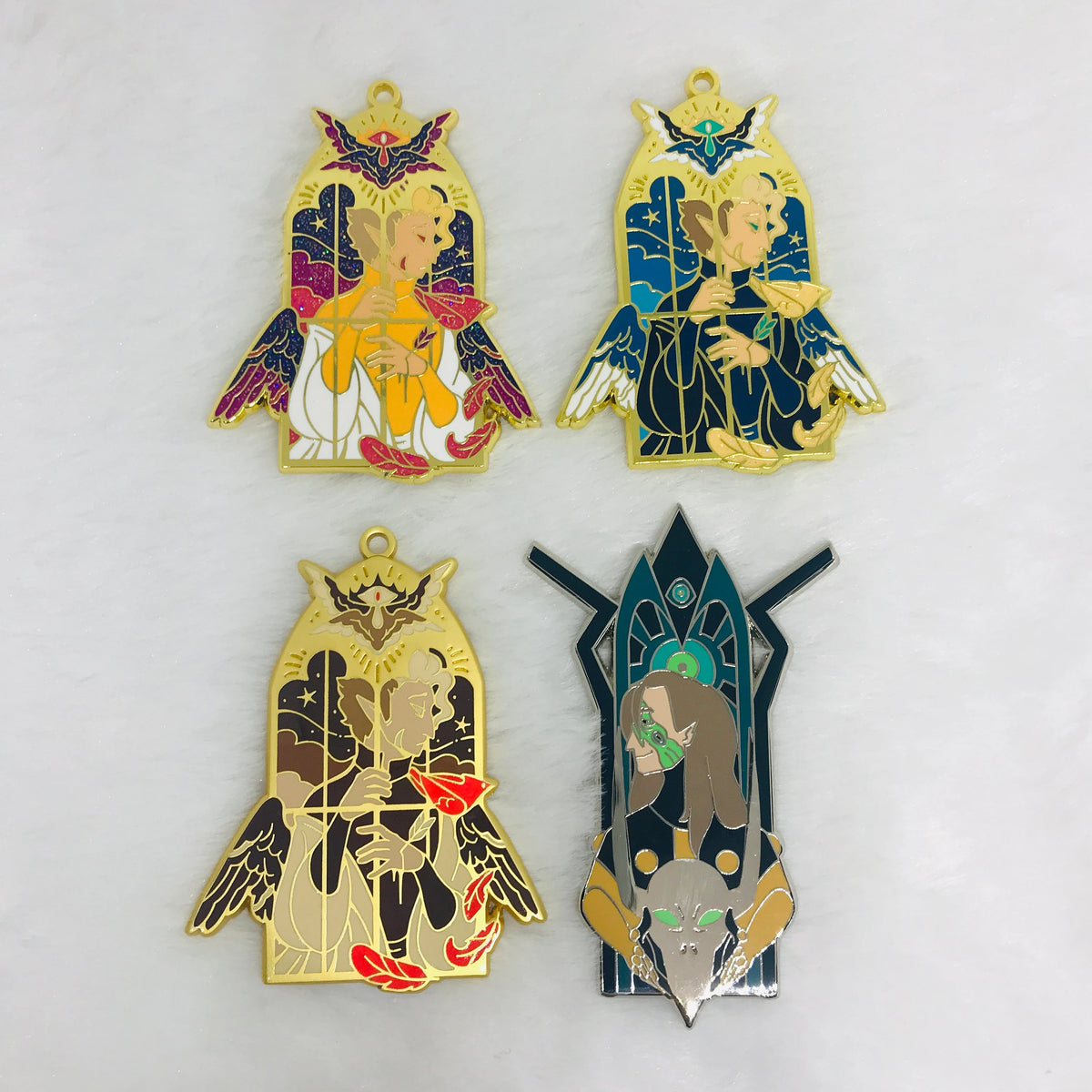 Golden Guard Pins: Blue, Glitter or Hollow – BizBaz Club