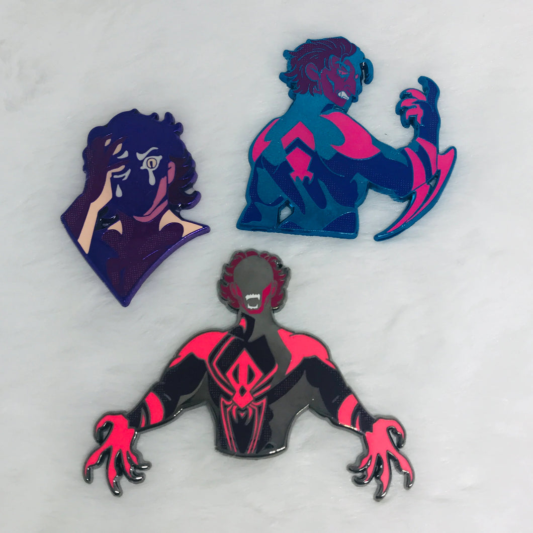 Spiderman 2099 Miguel O'Hara Pins: 3 Characters!