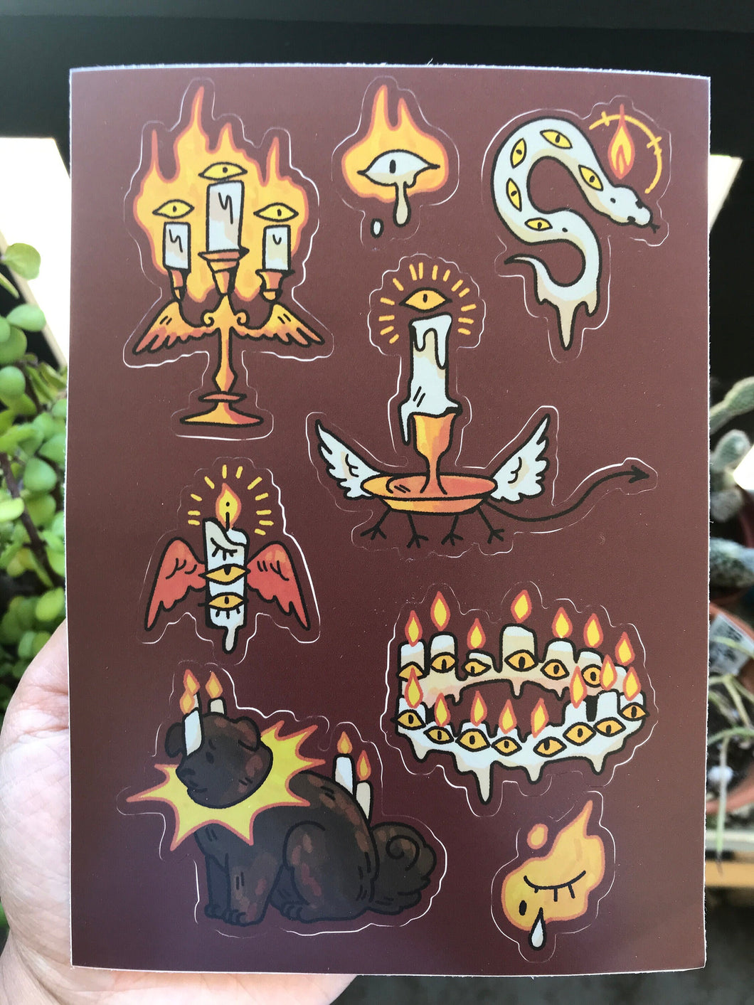 Candle Angels Sticker Sheet