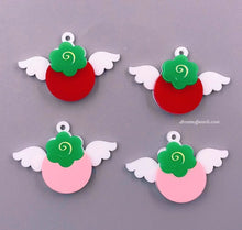 Load image into Gallery viewer, Happy Berry Acrylic Earrings (Pink or Red)
