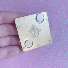 Load image into Gallery viewer, Mini Purple Enamel Photo Frame Pin or Magnet

