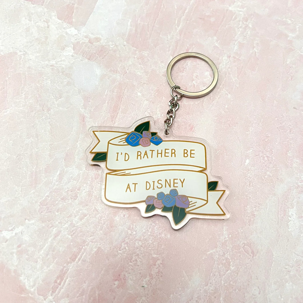 I'd Rather Be at the Parks Acrylic Keychain