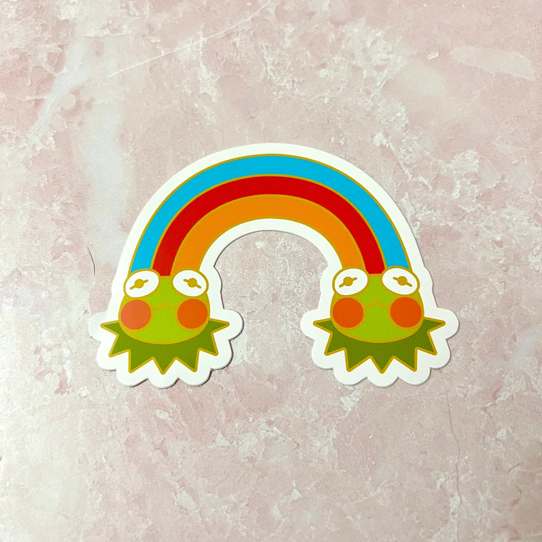 Rainbow connection Sticker