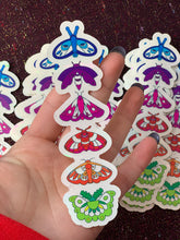 Load image into Gallery viewer, Beautiful Suncatcher Stickers: Ribcage, Moon, Beetle, Moth or Stim
