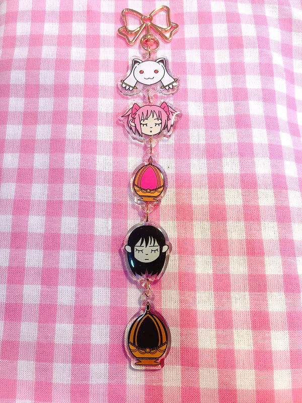 Madoka x Homura Acrylic Charm Chain