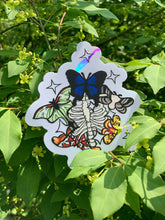 Load image into Gallery viewer, Beautiful Suncatcher Stickers: Ribcage, Moon, Beetle, Moth or Stim

