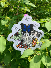 Load image into Gallery viewer, Beautiful Suncatcher Stickers: Ribcage, Moon, Beetle, Moth or Stim
