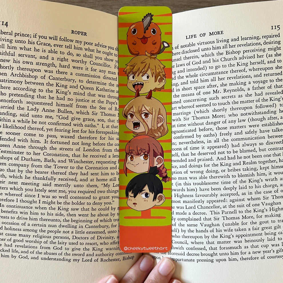 CSM Anime Chibi Bookmark - Aki, Deni, Makima, Pochita, Power #B005