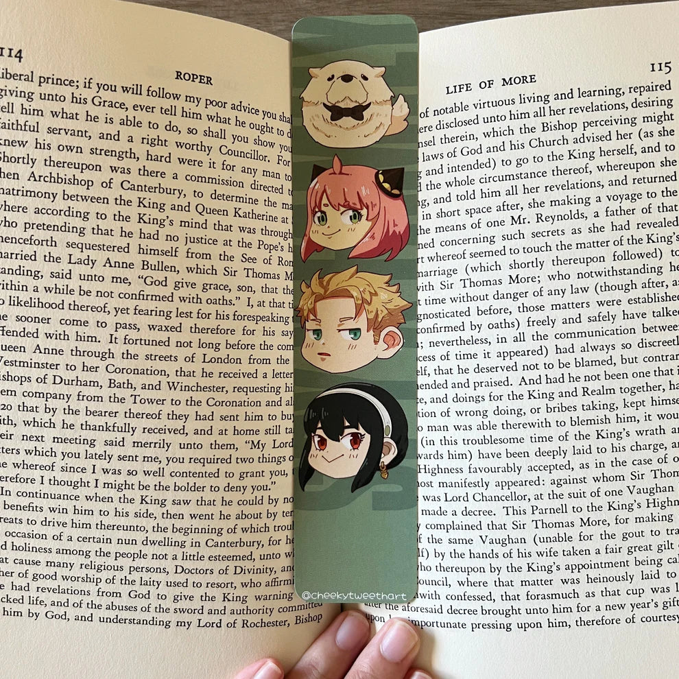 SxF Anime Chibi Bookmark - Anya, Bond, Loid, Yor #B012