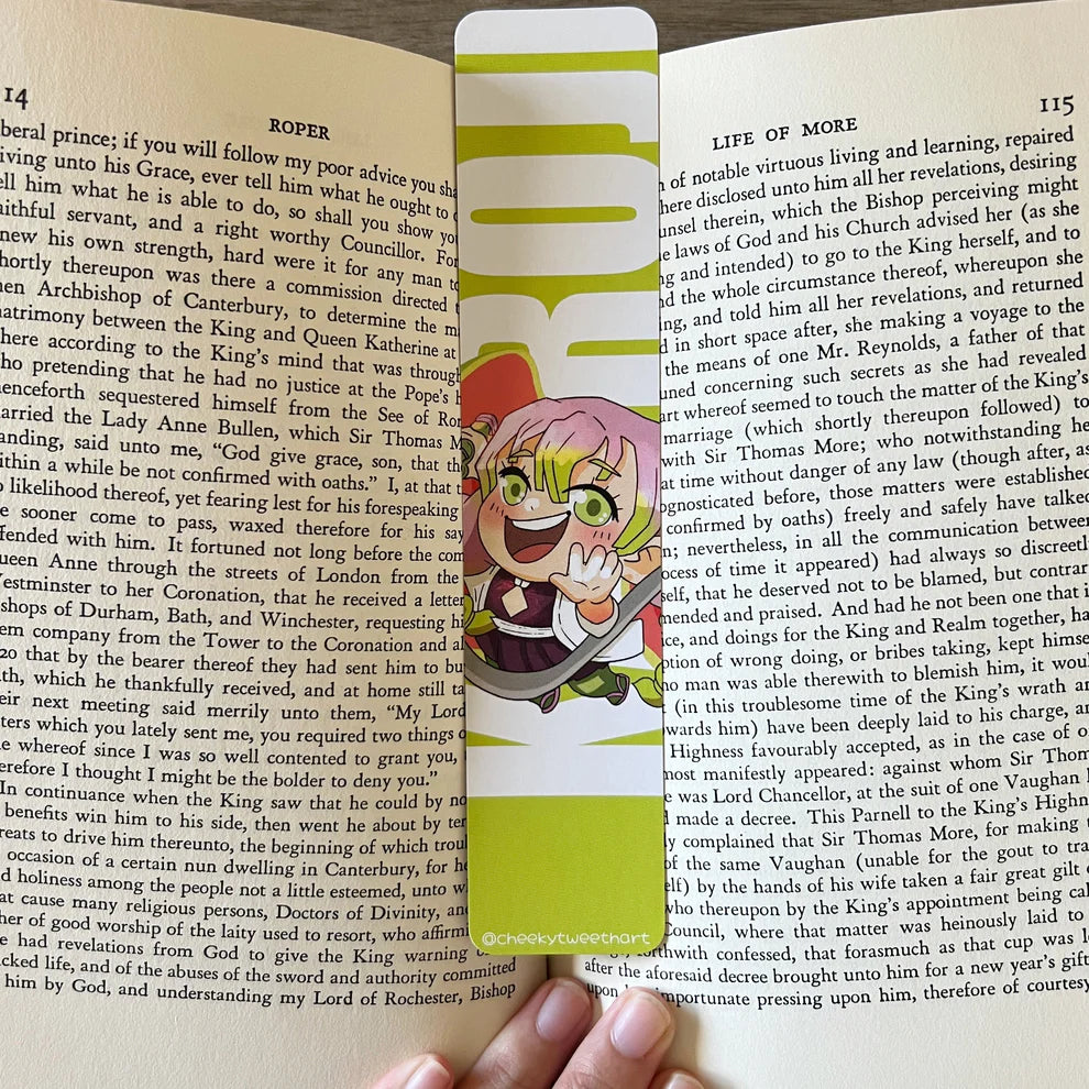 DS KNY Anime Chibi Mitsuchan Guava Fruit Slayer Bookmark - Kanroji #B006