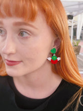 Load image into Gallery viewer, Happy Berry Acrylic Earrings (Pink or Red)
