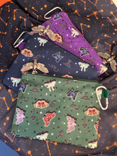 Load image into Gallery viewer, Moth Med Bags! Pencils Pouches! Available in Purple, Green, or Blue!
