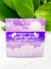 Load image into Gallery viewer, Midnight Sun - Sticky Note Pad
