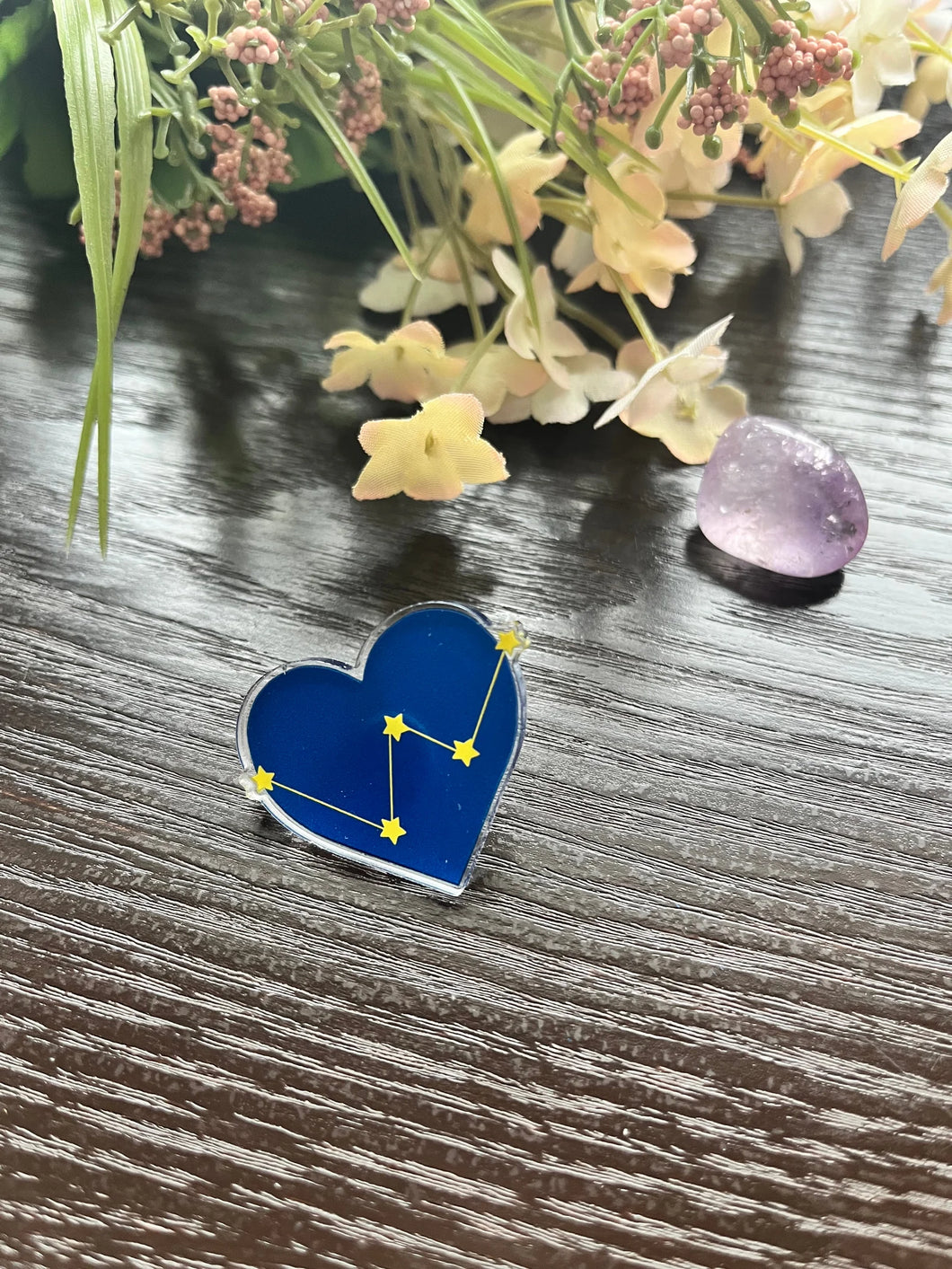 Constellation Heart Pin