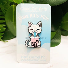 Load image into Gallery viewer, White Cat with Strawberry Milk Tea
