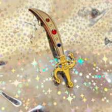 Load image into Gallery viewer, Space Sword Pin - Sailor Uranus
