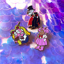 Load image into Gallery viewer, GOLD Sailor Courage Pin Trio
