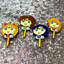 Load image into Gallery viewer, BB.CRE-8 x Perfect Humans Blind Bag Moonie Bubblegum Popsicle Pin Series! (Inner Scouts)
