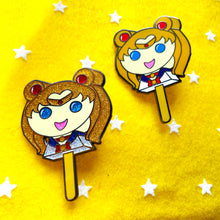 Load image into Gallery viewer, BB.CRE-8 x Perfect Humans Blind Bag Moonie Bubblegum Popsicle Pin Series! (Inner Scouts)
