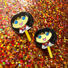 Load image into Gallery viewer, BB.CRE-8 x Perfect Humans Blind Bag Moonie Bubblegum Popsicle Pin Series! (Inner Scouts)
