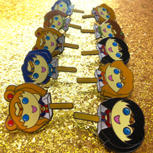 Load image into Gallery viewer, BB.CRE-8 x Perfect Humans Blind Bag Moonie Bubblegum Popsicle Pin Series! (Inner Scouts)
