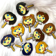 Load image into Gallery viewer, BB.CRE-8 x Perfect Humans Blind Bag Moonie Bubblegum Popsicle Pin Series! (Inner Scouts)
