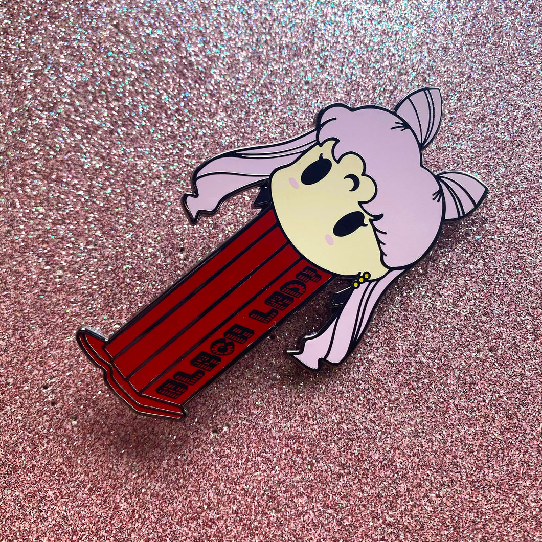 Black Lady Mini PEZ Dispenser Pin & Sticker Set