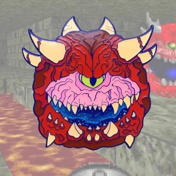 Cacodemon Doom Enamel Pin